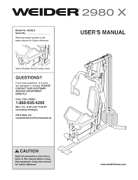 weider 2980 x system 30295 users manual manualzz com