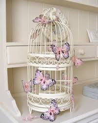 Bird Cage Decor Ideas For Weddings Bird Cage With Fabric Butterflies Would Look Cute On My Vanity Bird Cage Decor Bird Cage Decor