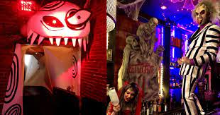Well the answer is micheal kleaton. A Tim Burton Themed Bar Exists And It Celebrates Halloween Every Day