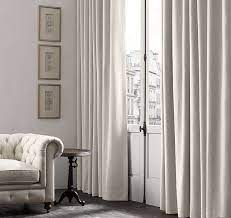 Ivory Curtains Linen Drapery Drapery Rods Drapery