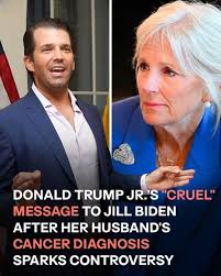 Donald Trump Jr's response to Joe Biden's cancer diagnosis