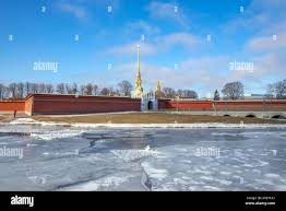 Neva gate peter paul fortress hi-res stock photography and images