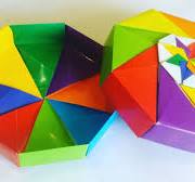 Origami Octagon Box|DIY Rainbow Paper Box|How to Make Octagon Box # OrigamiOctagonBox