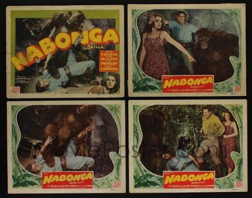 NABONGA 8 LCs '44 great images of Buster Crabbe, Julie London & fake giant  gorilla! | #1841353080