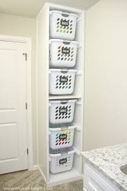 Constructed from durable with shaker styling and coated with an elegant finish, this hampers lets you hide your dirty laundry in style. Clever Und Einfach Wasche Sortieren Super Idee Fur Den Waschraum Waschkeller Laundry Room Diy Diy Laundry Basket Laundry Basket Organization