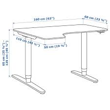 Cet avantage permet de l'installer de différentes manières selon l'espace disponible chez vous. Bekant Bureau D Angle Gch Assis Debout Plaque Chene Blanchi Blanc 160x110 Cm Ikea