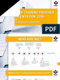 Why to choose hrdf as your training provider, hrdf registration, benefits of hrdf, what is hrdf claimable, how hrdf comes with claimable courses so you can focus solely on your training. Hrdf Training Provider Orientation Latest180419 Mining Technology Engineering