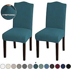 Amazon Com Turquoize Dining Room Chair Covers Stretch Dining Chair Slipcover Parsons Ch In 2020 Slipcovers For Chairs Dining Chair Slipcovers Dining Room Chair Covers