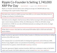 Why ripple is the number one blockchain investment for 2019 and 2020. Young And Investing On Twitter Ripple Co Founder Jed Mccaleb Has Sold An Estimated 1 74 Million Xrp Per Day In 2020 The Wallets That Are His Have Seen A Decrease Of 630 Million