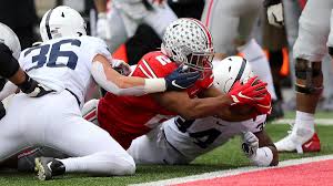 The ohio state buckeyes football team is a college football team that competes as part of the national collegiate athletic association (ncaa) division i football bowl subdivision, representing the ohio state university in the east. Ohio State Vs Penn State Score Takeaways No 2 Buckeyes Fumble But Rebound To Clinch Big Ten East Cbssports Com