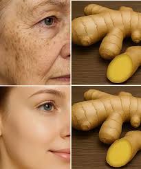 Ginger removes deep wrinkles and dark spots