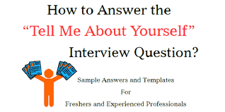 Thank you for your time and for considering me as a candidate. Tell Me About Yourself Sample Answers For Freshers And Experienced