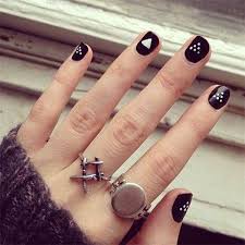 Designs myself soon anyway this is my next dotting design. 50 Amazing Black Nail Designs You Are Sure To Love