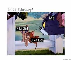 In 14 February 7 Ki Girl Vs 8 Ka Boy Vs Me Meme Hindibate Com Best valentine's day hindi shayari for lover, girlfriend, boyfriend, husband, wife. 7 ki girl vs 8 ka boy vs me meme