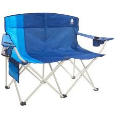 Sierra Designs Double Folding Chair Blue In 2020 Folding Chair Camping Chairs Design