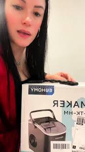 Christmas Haul 2024 Ice Making Countertop with Handle 26 Pounds 24 Hours 9  Ice Cubes Ready in 6 Minutes Automatic Cleaning Portable Ice Maker Suitable  for Homekitchenlocker Utensils