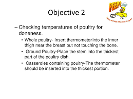 Objectives Identify Safe Thawing Methods For Poultry Ppt