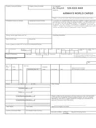 It's a form that represents a way of life for many businesses that order large quantities of raw goods or supplies from a vendor on a regular basis. Airway Bill Format Fill Online Printable Fillable Blank Pdffiller