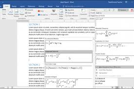 Insert Equations In Word Instructions And Video Lesson Words Table Template Genogram Template