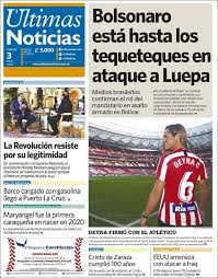 2020 12 03 Periodico Ultimas Noticias Venezuela Periodicos De Venezuela Toda La Prensa De Hoy Kiosko Net In 2020 Baseball Cards