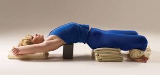 Preventing Slumpasana Looks Like A Wonderful Restorative Pose Restorative Yoga Restorative Yoga Poses Yoga Postures