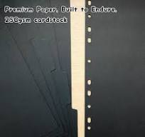 Horizontal Binder DY.2ten A4 Binder Dividers 11-Holes - 10 Pack Black Paper  Dividers With 5 Tabs For School & Office A4 11-hole Dividers With Tabs
