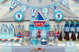The most common sailor themed party material is paper. Kara S Party Ideas Nautical Sailboat Birthday Party Planning Ideas Supplies Idea Cake