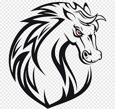 2) from the middle of the rectangle, draw one vertical and one horizontal line equally dividing the shape. Mustang Drawing Pegasus Horse White Mammal Png Pngwing