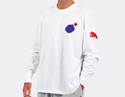 Footwear, suits, outwear, tops, pants, bags & accessories. Puma Ls T Shirt The Hundreds White 598313 02