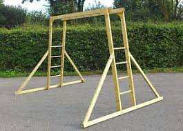 Children S Wooden Monkey Bars Climbing Frame Monkey Bars Climbing Frame Kids Climbing Frame
