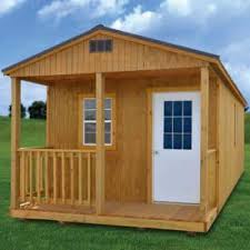 Our lofted cabins feature a barn shaped roof with nearly 10' of interior height, and plenty of loft space to be used for sleeping quarters or extra storage. Portable Cabin For Sale Online Built Your Treated Hunting Cabin