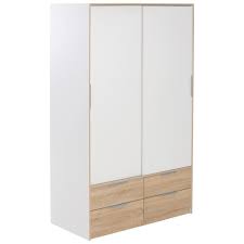 Schiebetüren kleiderschrank, 3 schiebetüren, front holzdecor, korpus grau, 16 fachböden 3 stangen, b 400 cm h 230 cm t 65 cm jugendzimmer röhr bush bestehend aus: Kleiderschrank Mit Schiebeturen Preiswert Kaufen Danisches Bettenlager