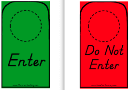 Bathroom Door Signs Enter And Do Not Enter Bathroom Door Sign Door Signs Bathroom Door Handles