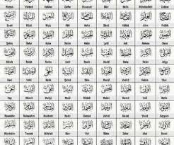 نتیجه تصویری برای اسما الله الحسنی