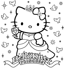 Color original drawings of ballerinas, ballet dancers and ballet related coloring pages. Hello Kitty Coloring Pages For Kids Drawing With Crayons