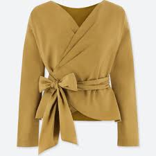 Women Extra Fine Cotton Cache Coeur Long Sleeve Blouse