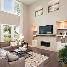 Pulte Homes On Instagram Play Up The Proportions Of A Room With High Ceilings By Hanging Art Higher On Your Wall Pulte Homes Sophisticated Living Rooms Pulte