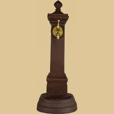 Das günstigste angebot beginnt bei chf 8. Nostalgischer Standbrunnen Mit Wasserhahn 71cm Antik Braun Garten Passion