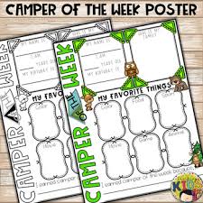 Camper Of The Week Poster In 2020 Camping Theme Classroom Classroom Themes Camping Classroom