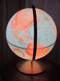 Vintage Globe Light World Globe Lamp 1960 S Illuminated Etsy Globe Lamps World Globe Lamp Vintage Globe