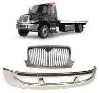 Front Bumper Cover And Grille – Fits International 3200, 4200-4400, 8600 w/  Tow Hooks – Replaces 3610-935-C, 3577129C, 564.55012C, S23002, 3551015C97