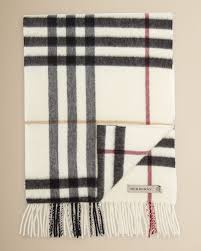 Long, rectangular shape offers many ways to drape, wrap, and knot. Burberry Giant Check Cashmere Scarf Ivory Online Shopping For Women Men Kids Fashion Lifestyle Free Delivery Returns