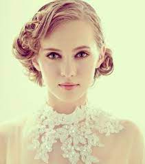 結婚式 ショートヘアの花嫁に挑戦してみる 髪型 naver まとめ short wedding hair glamorous wedding hair short hair updo