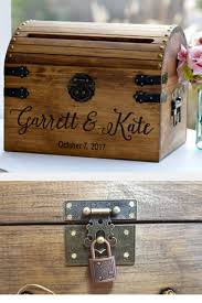 This Wooden Wedding Card Box For The Gift Table Is A Great Rustic Wedding Idea Made By Tom And Je Rustic Card Box Card Box Wedding Diy Rustic Card Box Wedding