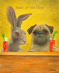 Hare Of The Dog The Pug Funny Art Pug Art Art Pictures Ideas