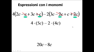 Eseguire il calcolo delle seguenti espressioni con le potenze. Espressioni Con I Monomi Youtube