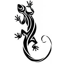 Black And White Leopard Gecko Clipart Tribal Tattoos Designs Of A Lizard Google Search Lizard Tattoo Gecko Tattoo Tribal Tattoos