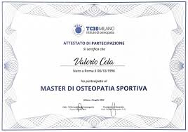 Dr. Valerio Cela, osteopata