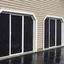 Mastercraft® 36w x 80h sliding patio screen door. Lifestyle Screens Garage Door Screen With Black Superscreen No Passage Door At Menards