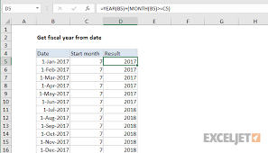 Or windows 10 (32 and 64 bit) 1gb of ram. Excel Formula Get Fiscal Year From Date Exceljet